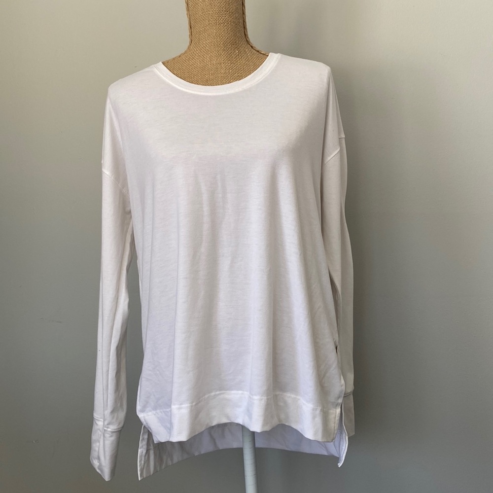 Ladies white All in Motion long sleeved tee